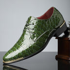 Mens Soft Sole Wedding Shoes Grooms Leather Shoes