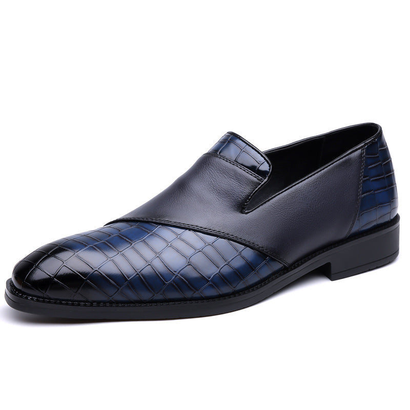 Men's British Style Soft Rubber Sole Breathable Leather Dress Shoes
