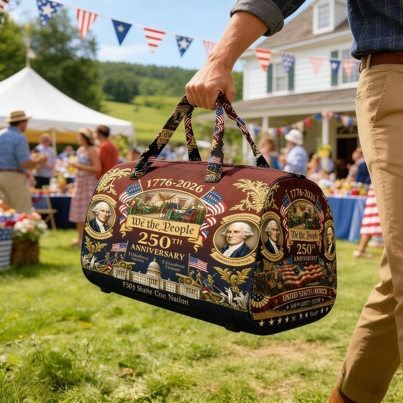 Printed travel bag, sports and hiking carry-on bag