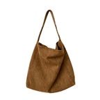 Suede Leather Crossbody Tote Bag for Women
