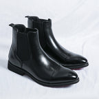 Men's boots - English style casual Chelsea boots - high-top leather shoes