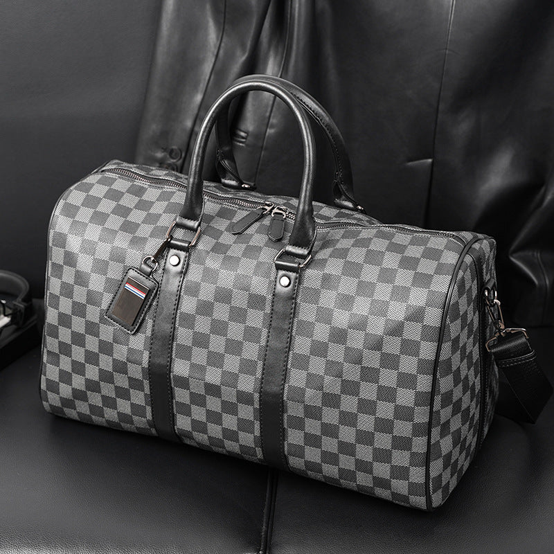 Plaid Crossbody Travel Bag