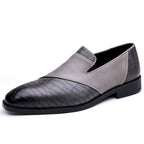 Men's British Style Soft Rubber Sole Breathable Leather Dress Shoes