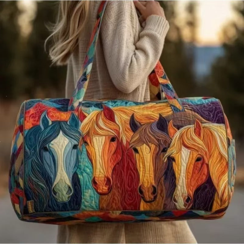 Printed travel bag, sports and hiking carry-on bag