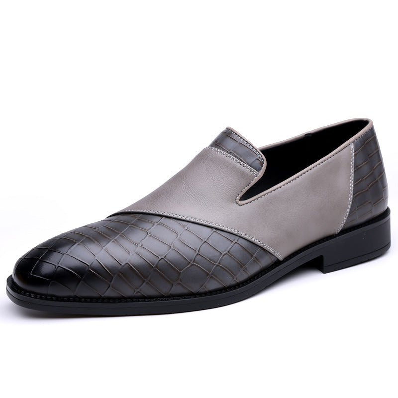 Men's British Style Soft Rubber Sole Breathable Leather Dress Shoes